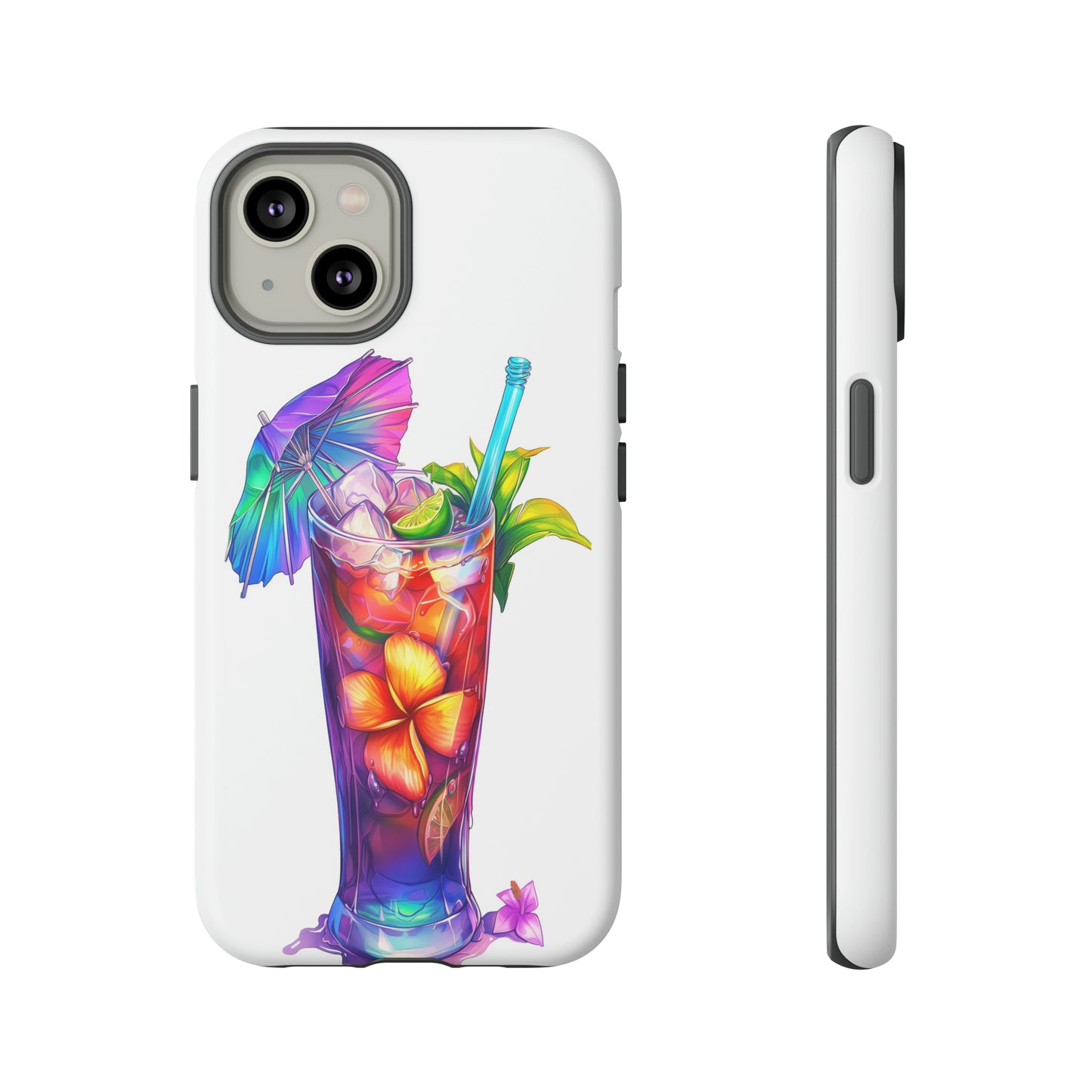 Mai Tai Cocktail Hawaiian Tropical Phone Case, 808, Island Tropics, Wireless Compatible, Protective Cell Phone Case iPhone, Samsung, Pixel