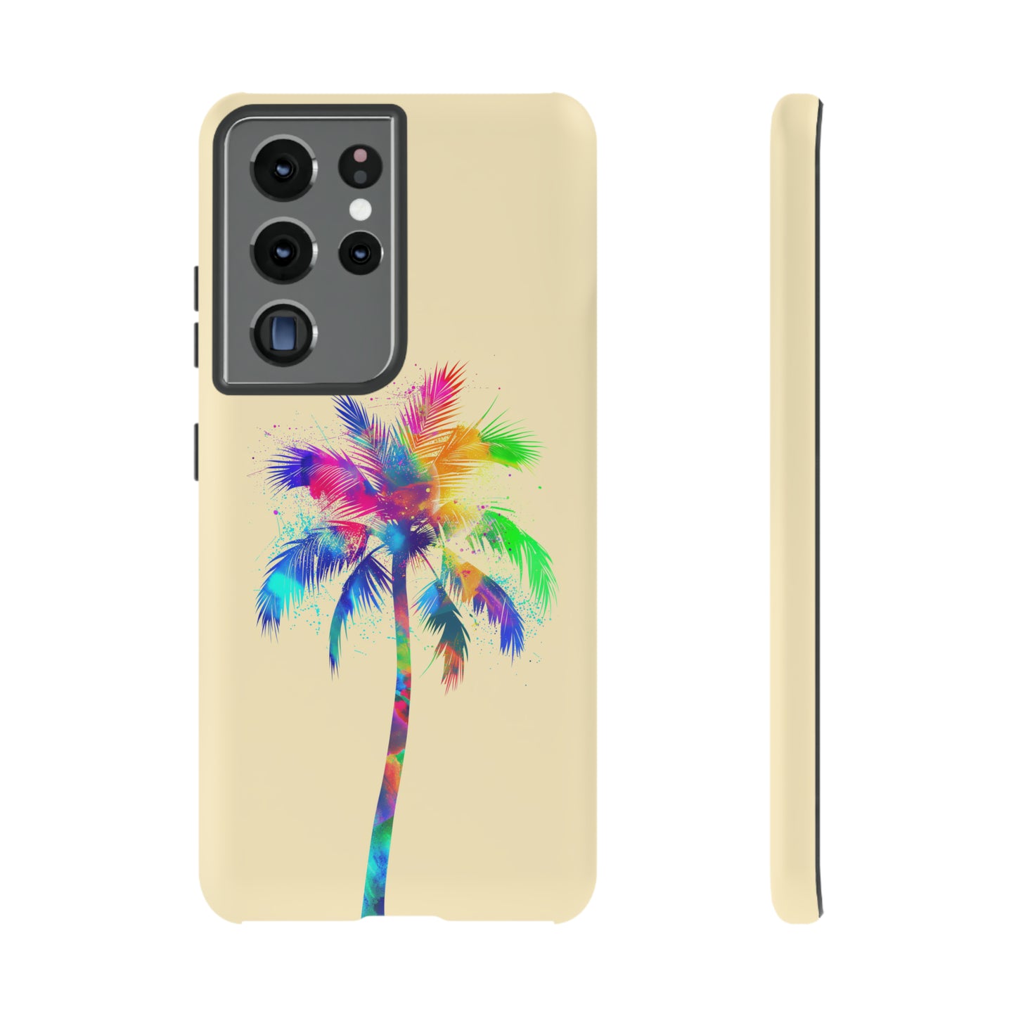 Colorful Palm Tree Hawaiian Tropical Phone Case, Island Tropics, Wireless Compatible, Protective Cell Phone Case for iPhone, Samsung, Pixel