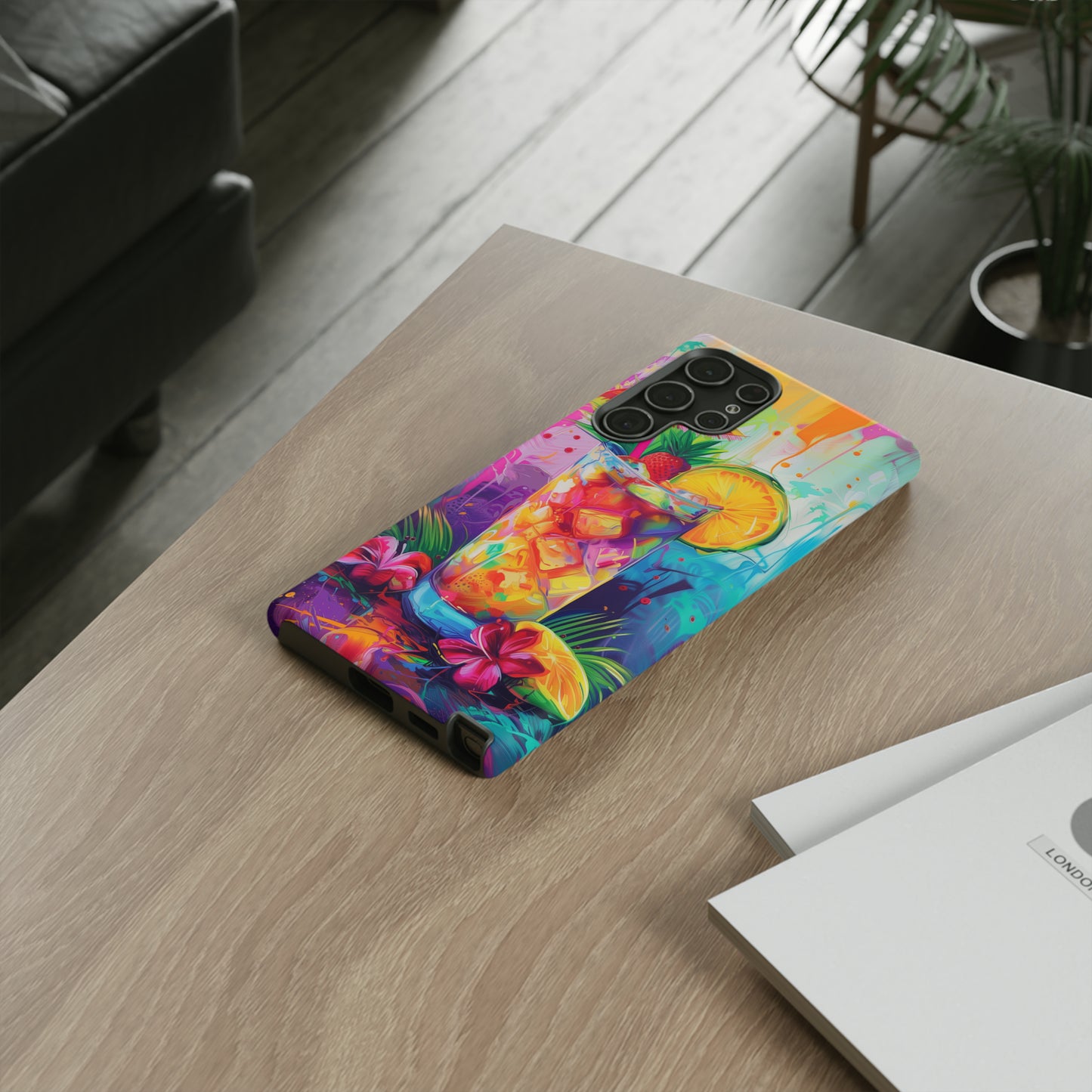 Mai Tai Cocktail Hawaiian Tropical Phone Case, 808, Island Tropics, Wireless Compatible, Protective Cell Phone Case iPhone, Samsung, Pixel