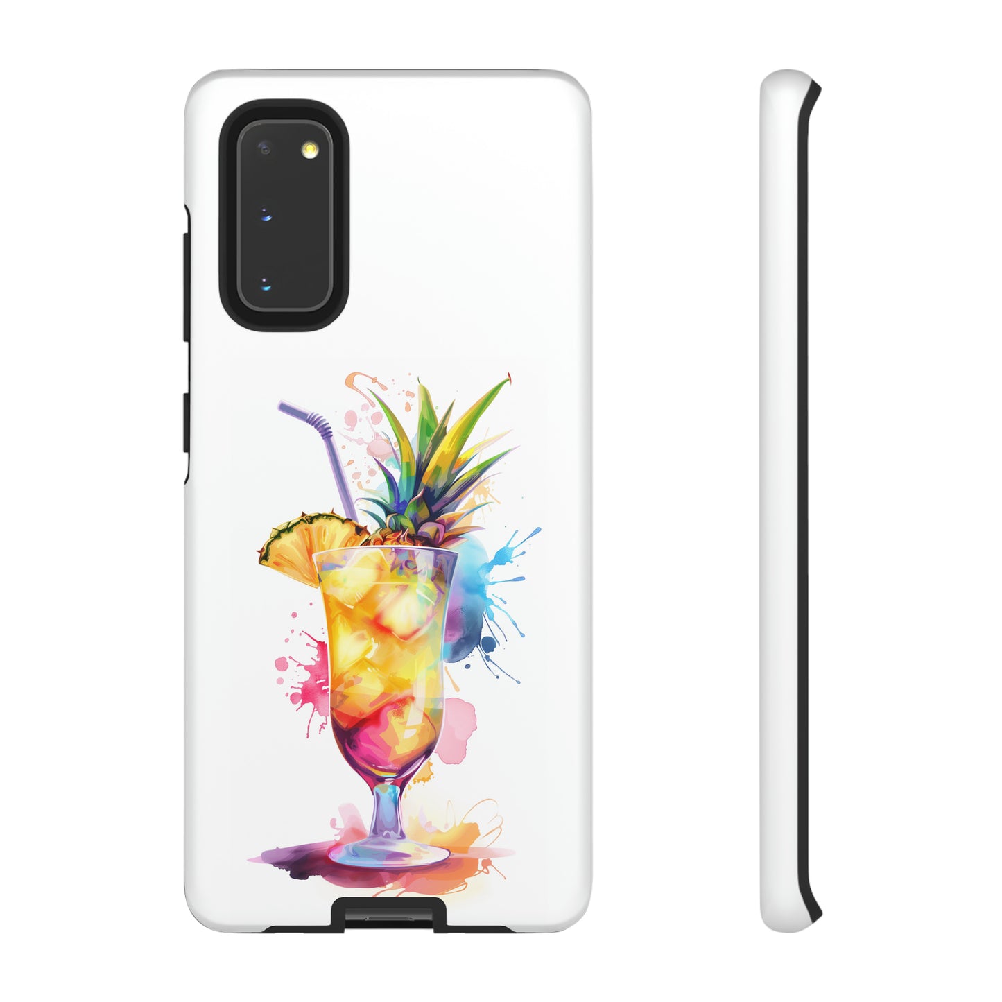 Pina Colada Cocktail Hawaiian Tropical Phone Case, Island Tropics, Wireless Compatible, Protective Cell Phone Case iPhone, Samsung, Pixel