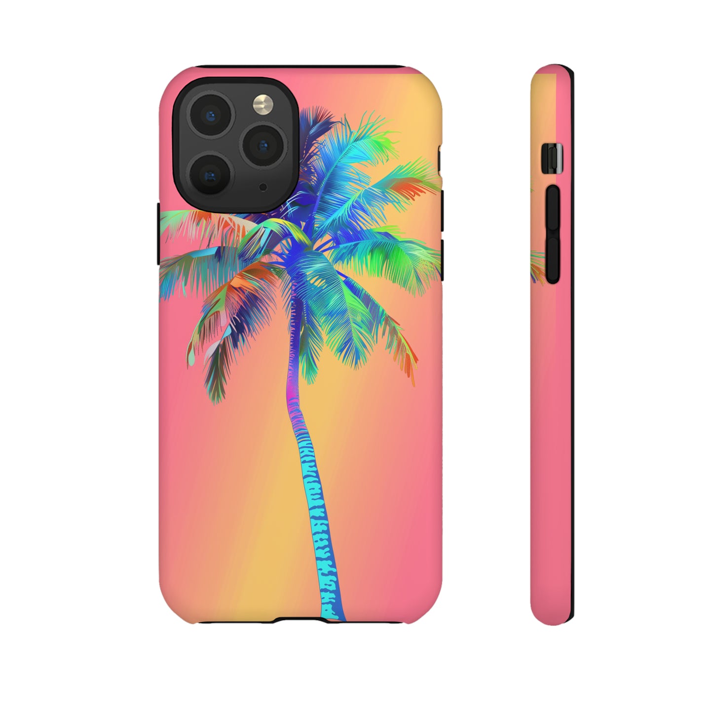Palm Tree Pink Hawaiian Tropical Phone Case, 808, Island Tropics, Wireless Compatible, Protective Cell Phone Case for iPhone, Samsung, Pixel
