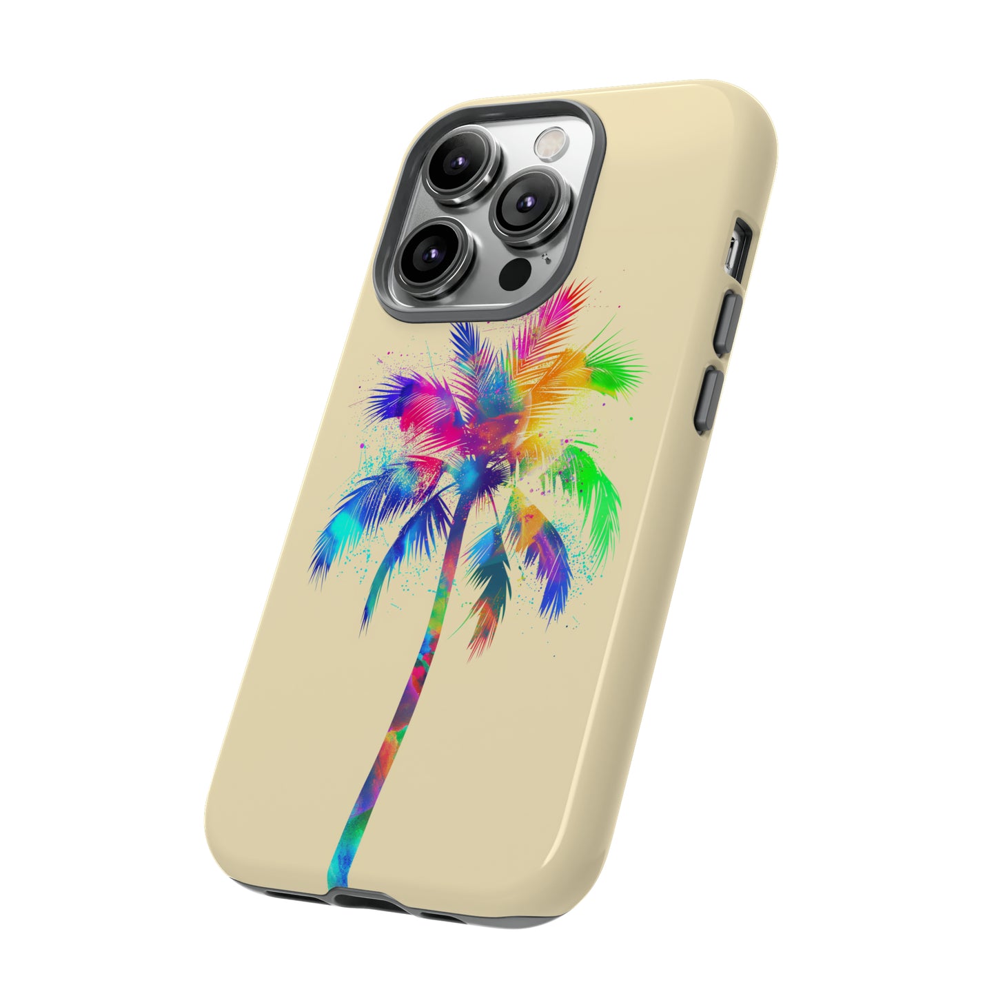 Colorful Palm Tree Hawaiian Tropical Phone Case, Island Tropics, Wireless Compatible, Protective Cell Phone Case for iPhone, Samsung, Pixel