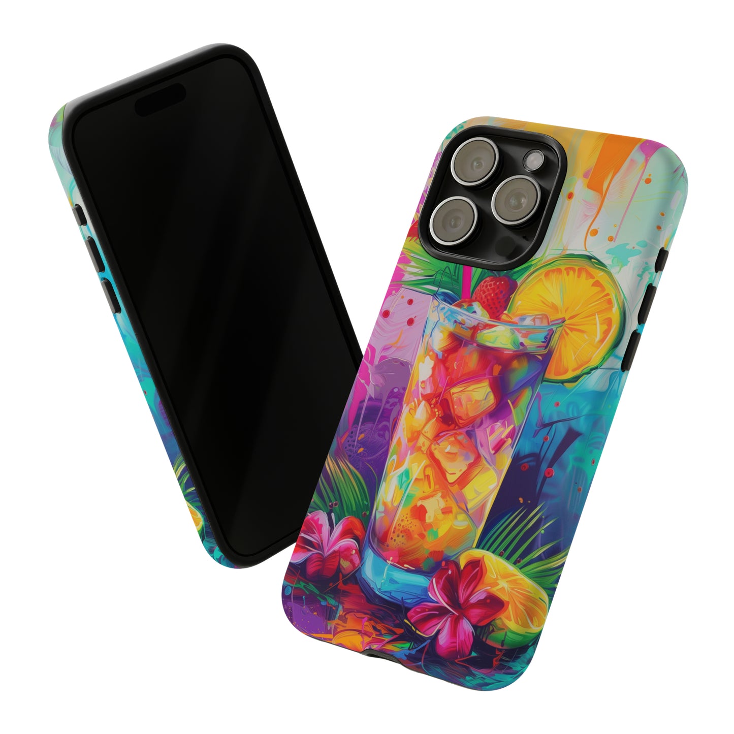 Mai Tai Cocktail Hawaiian Tropical Phone Case, 808, Island Tropics, Wireless Compatible, Protective Cell Phone Case iPhone, Samsung, Pixel