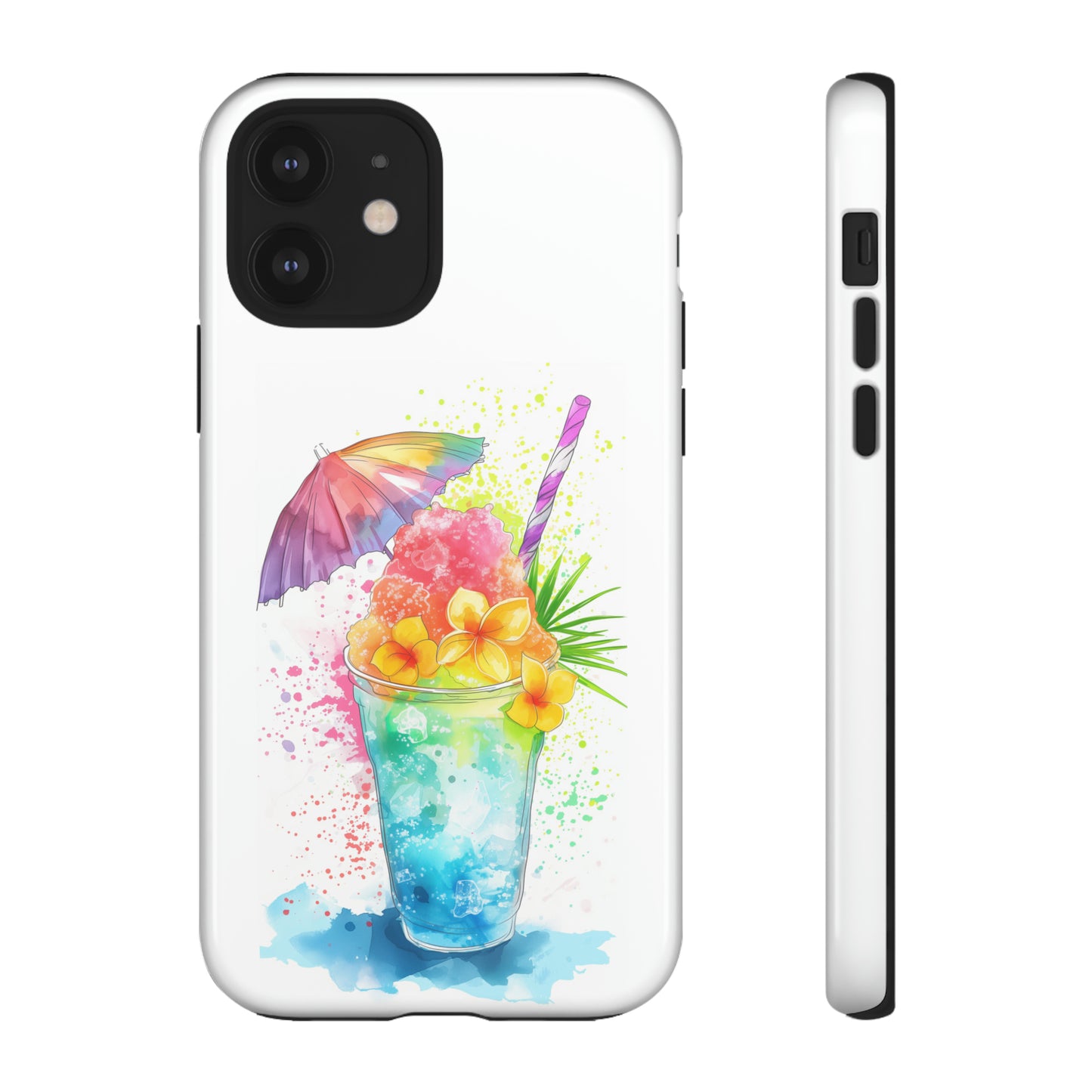Shave Ice Plumerias Hawaiian Tropical Phone Case, 808, Island Tropics, Wireless Compatible, Protective Cell Case iPhone, Samsung, Pixel