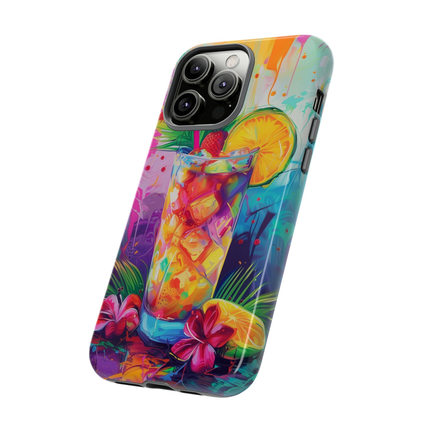 Mai Tai Cocktail Hawaiian Tropical Phone Case, 808, Island Tropics, Wireless Compatible, Protective Cell Phone Case iPhone, Samsung, Pixel