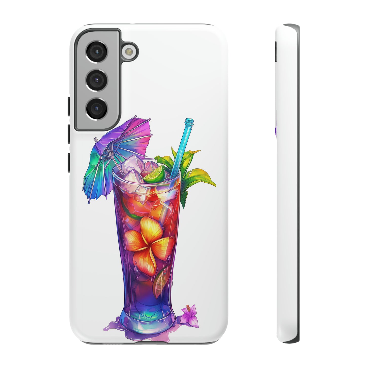 Mai Tai Cocktail Hawaiian Tropical Phone Case, 808, Island Tropics, Wireless Compatible, Protective Cell Phone Case iPhone, Samsung, Pixel