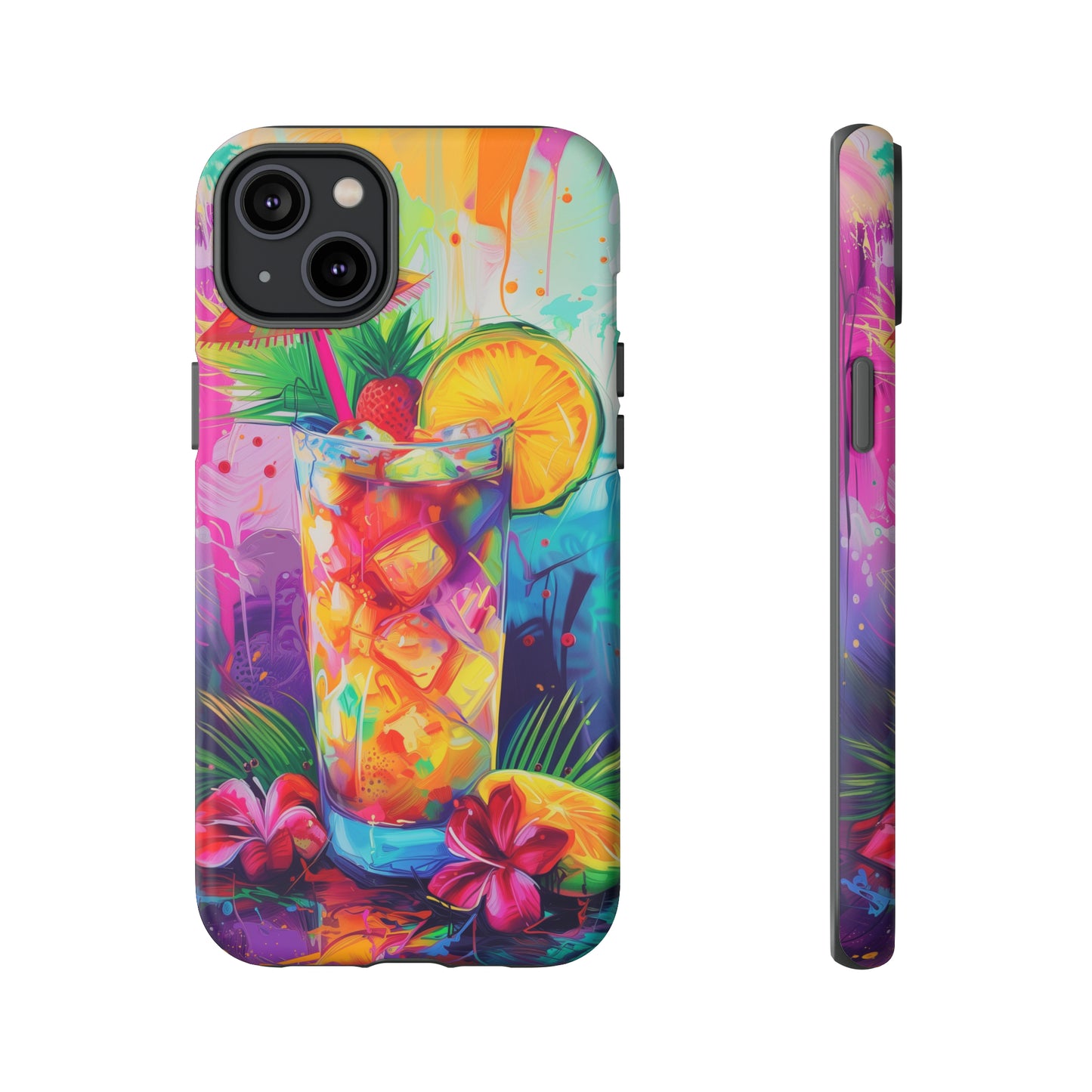Mai Tai Cocktail Hawaiian Tropical Phone Case, 808, Island Tropics, Wireless Compatible, Protective Cell Phone Case iPhone, Samsung, Pixel