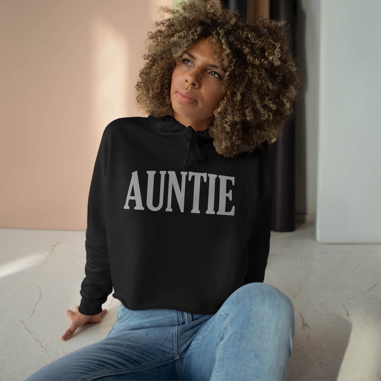 Auntie Monochomatic Cropped Hoodie, Aunt Gifts, Promoted to Aunt, Pregnancy Announcement, Filipinos Gifts, Auntie Sweater, Auntie Jumper