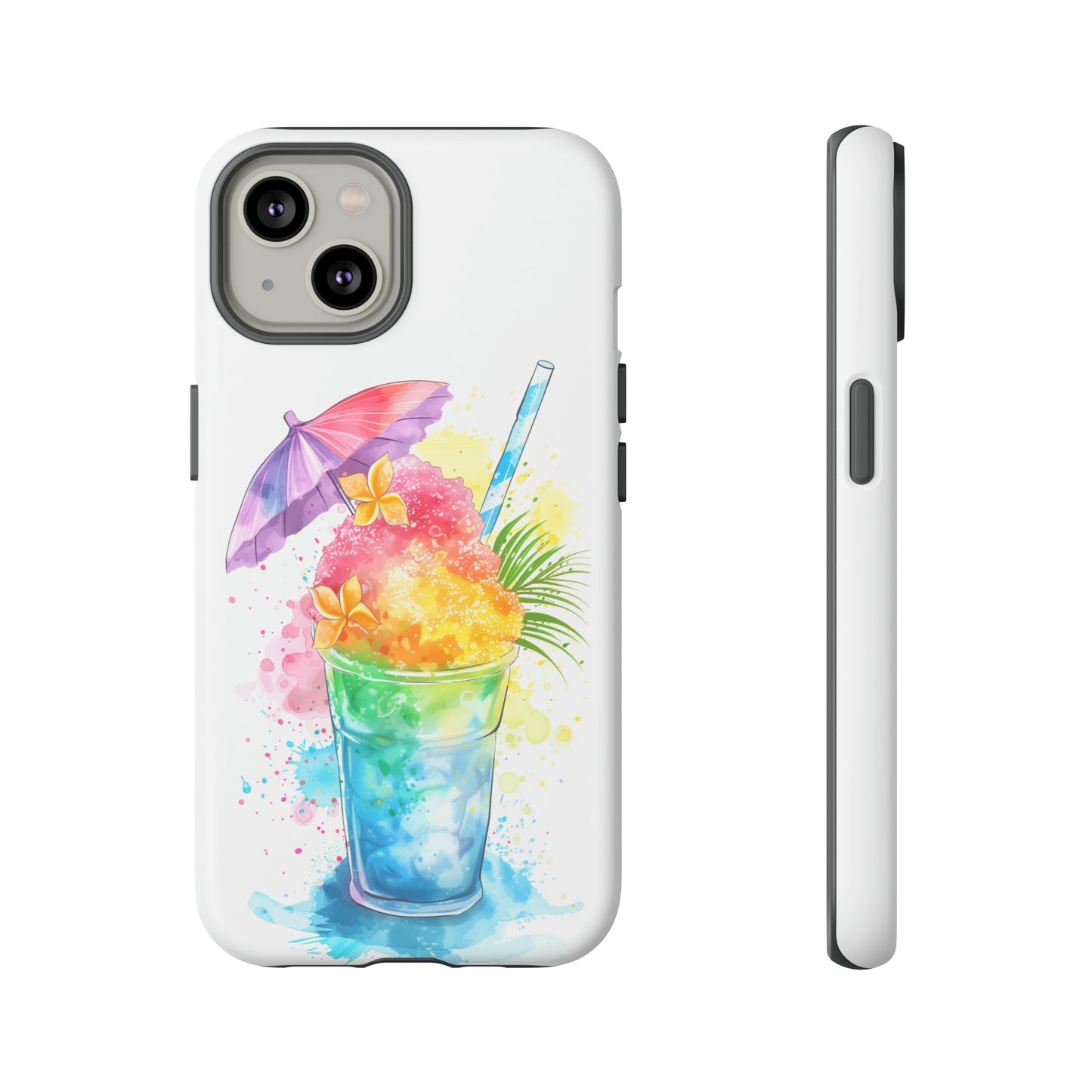 Shave Ice Plumeria Hawaiian Tropical Phone Case, 808, Island Tropics, Wireless Compatible, Protective Cell Phone Case iPhone, Samsung, Pixel