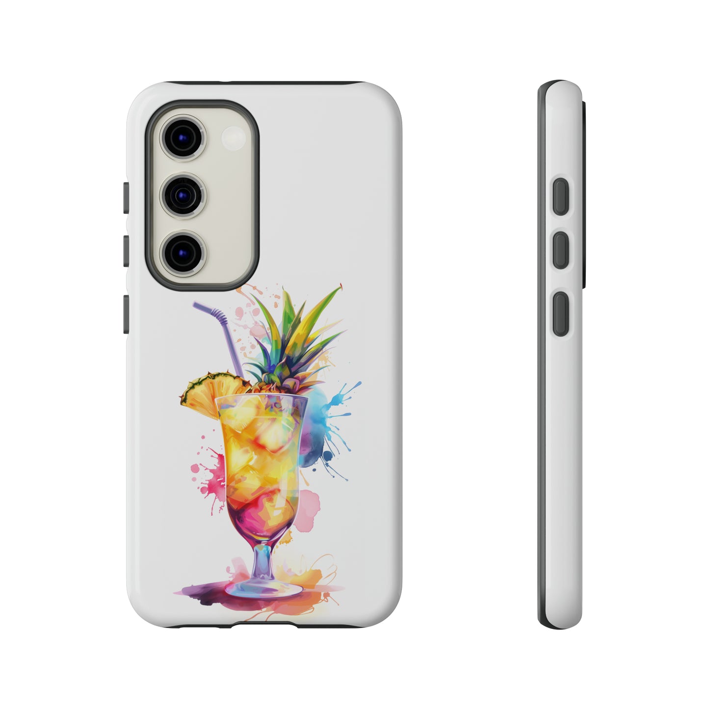 Pina Colada Cocktail Hawaiian Tropical Phone Case, Island Tropics, Wireless Compatible, Protective Cell Phone Case iPhone, Samsung, Pixel