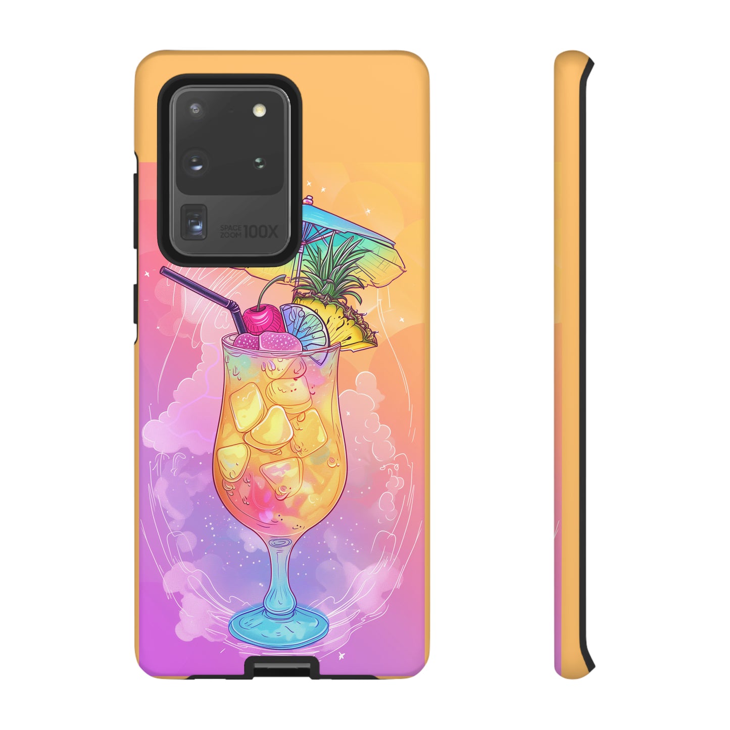 Pina Colada Cocktail Hawaiian Tropical Phone Case, Island Tropics, Wireless Compatible, Protective Cell Phone Case iPhone, Samsung, Pixel