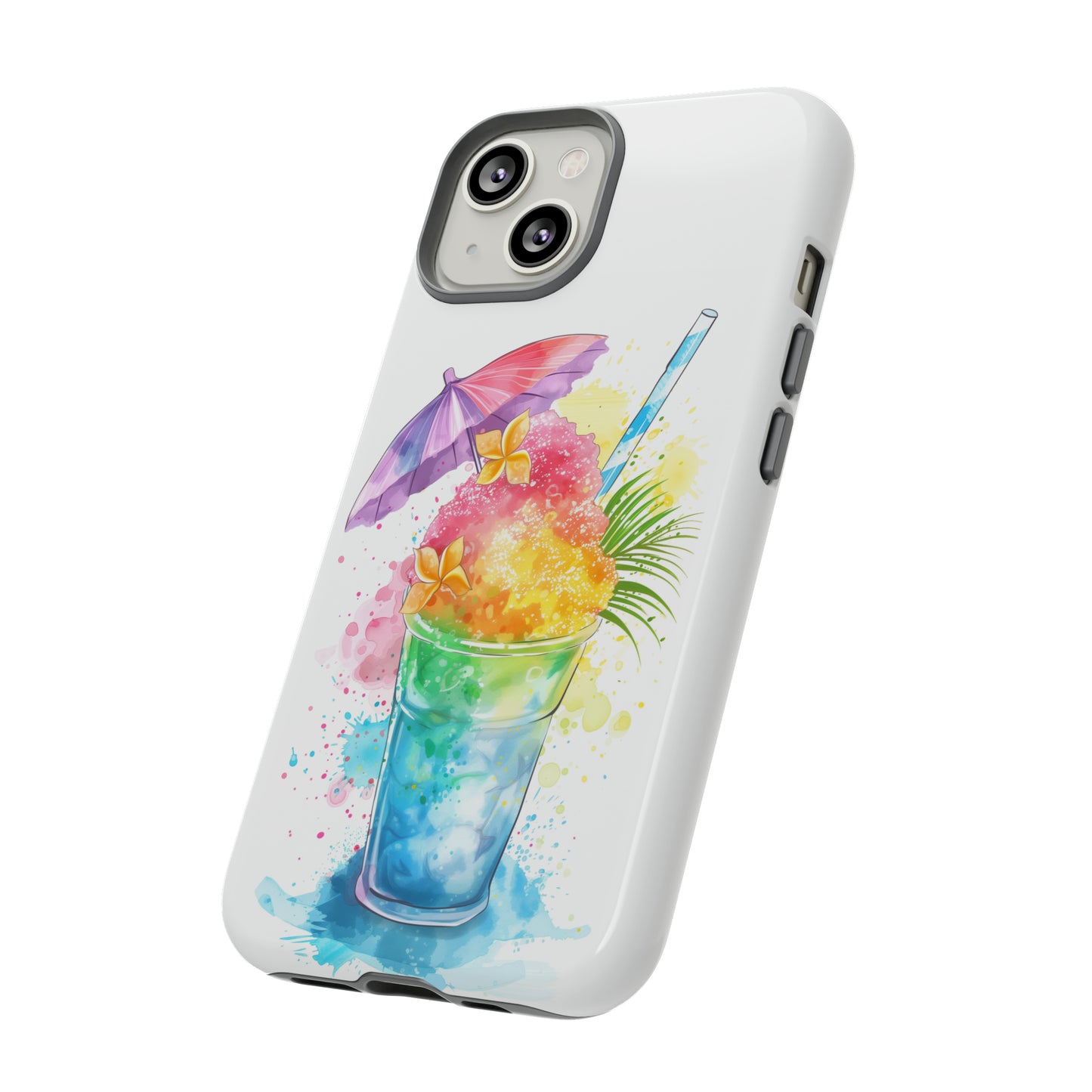 Shave Ice Plumeria Hawaiian Tropical Phone Case, 808, Island Tropics, Wireless Compatible, Protective Cell Phone Case iPhone, Samsung, Pixel
