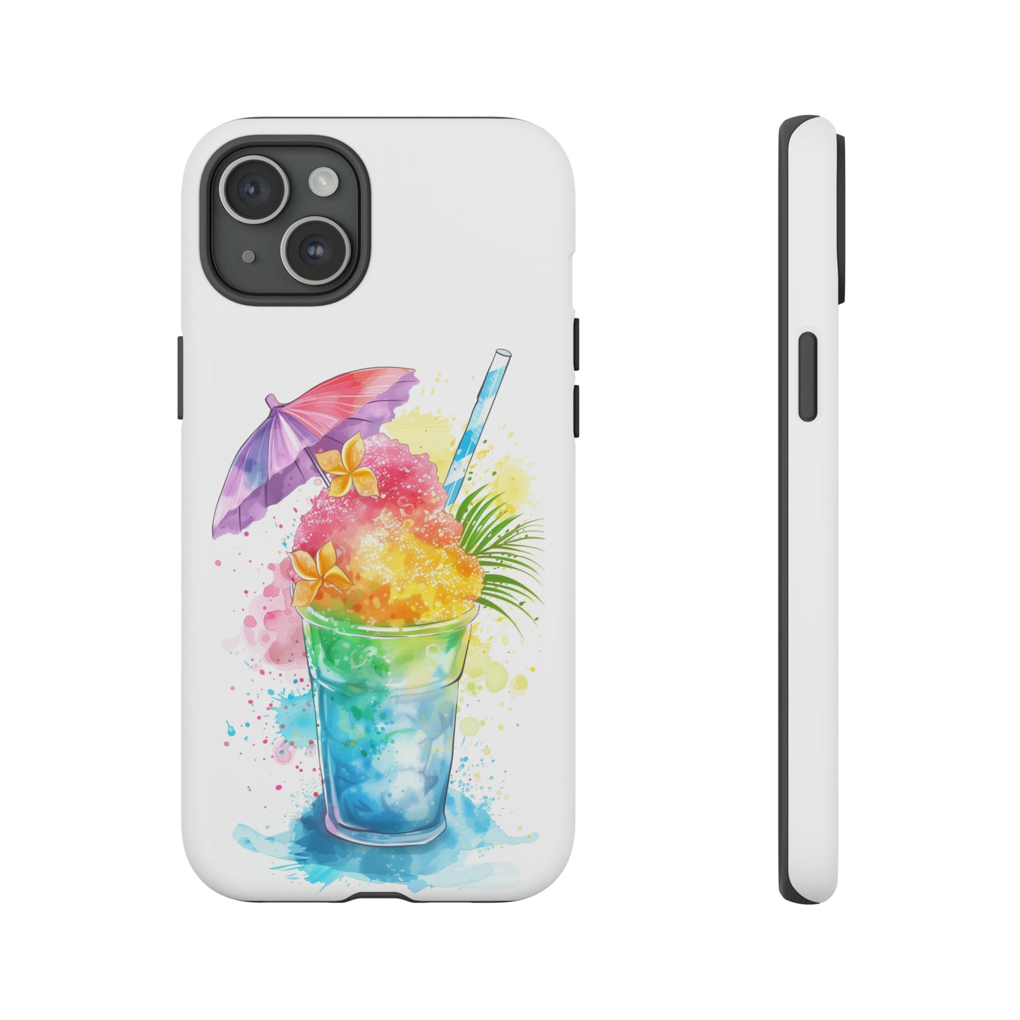 Shave Ice Plumeria Hawaiian Tropical Phone Case, 808, Island Tropics, Wireless Compatible, Protective Cell Phone Case iPhone, Samsung, Pixel