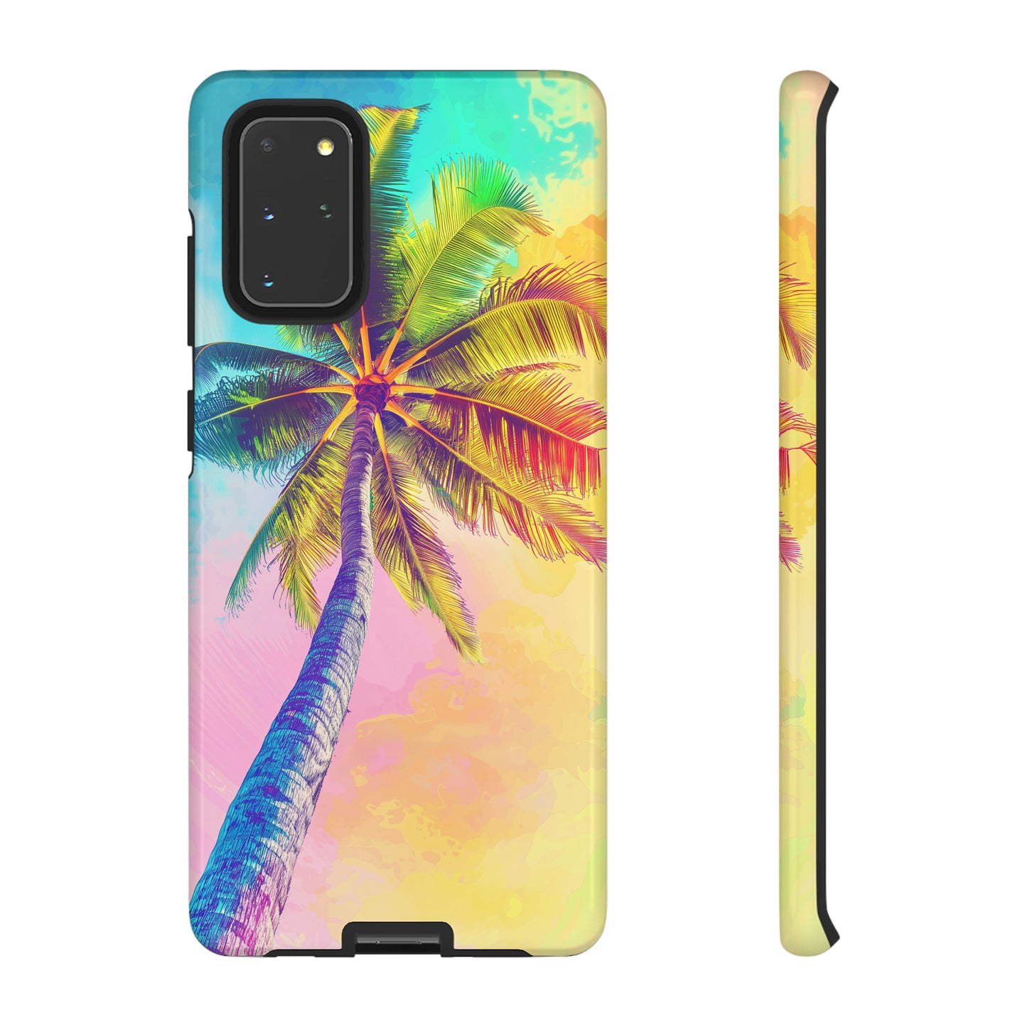 Palm Tree Colorful Hawaiian Tropical Phone Case, 808, Island Tropics, Wireless Compatible, Protective Cell Phone Case iPhone, Samsung, Pixel