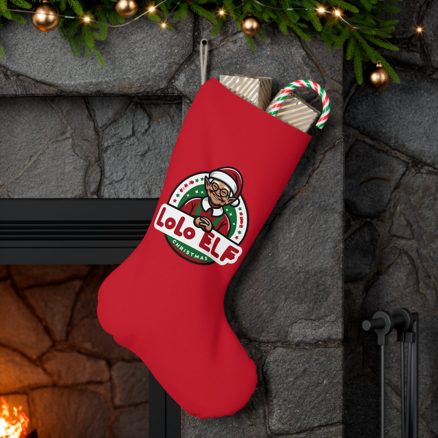 Lolo Elf Christmas Stocking