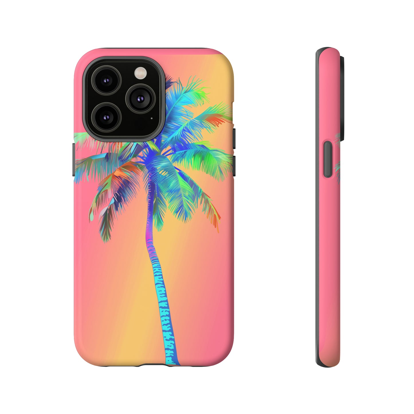 Palm Tree Pink Hawaiian Tropical Phone Case, 808, Island Tropics, Wireless Compatible, Protective Cell Phone Case for iPhone, Samsung, Pixel