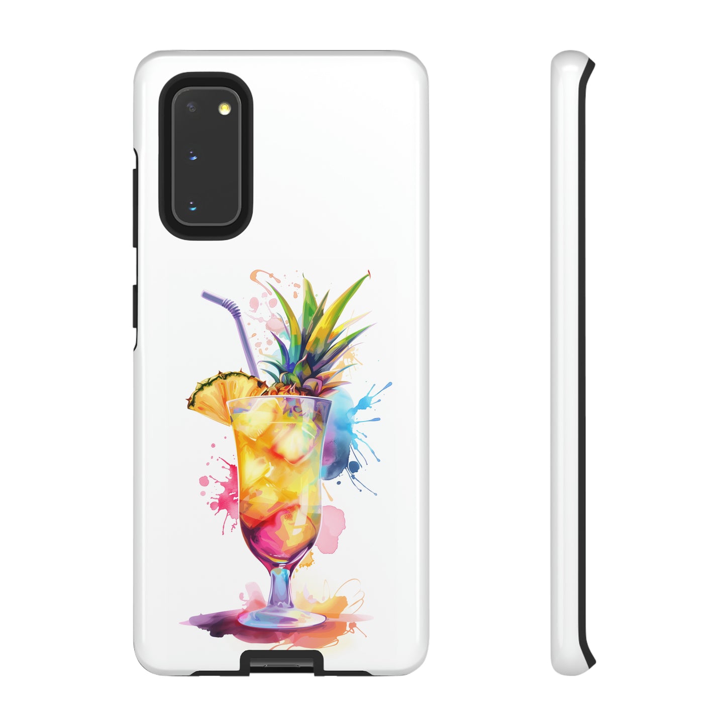 Pina Colada Cocktail Hawaiian Tropical Phone Case, Island Tropics, Wireless Compatible, Protective Cell Phone Case iPhone, Samsung, Pixel