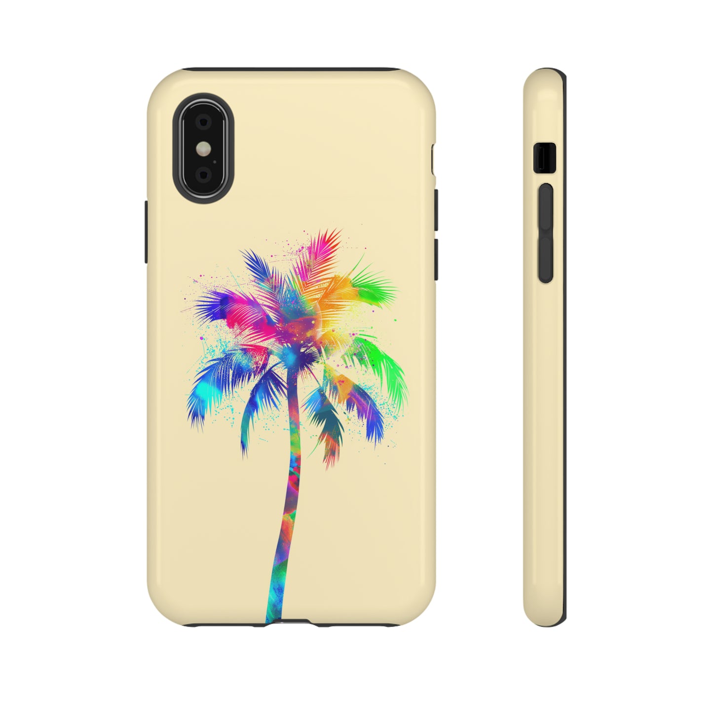 Colorful Palm Tree Hawaiian Tropical Phone Case, Island Tropics, Wireless Compatible, Protective Cell Phone Case for iPhone, Samsung, Pixel