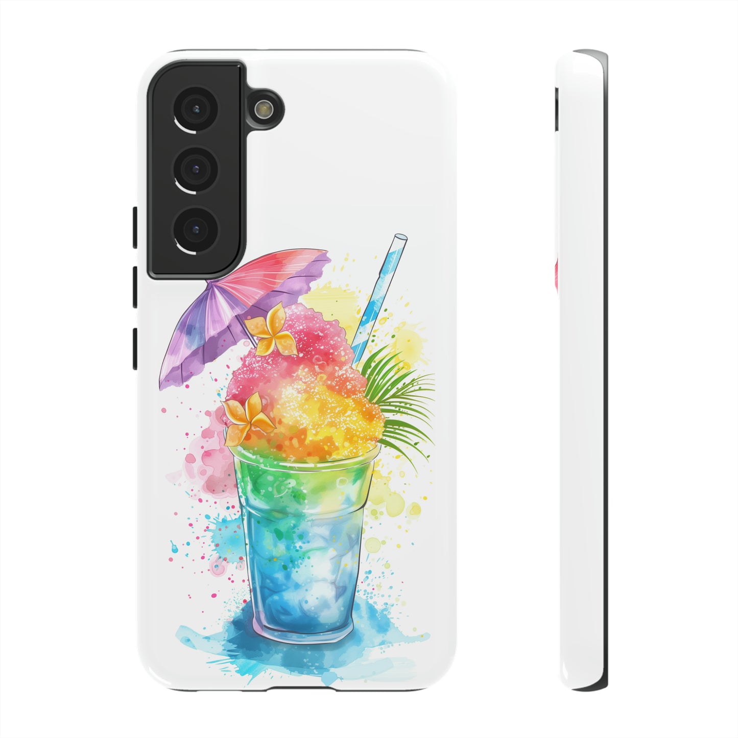 Shave Ice Plumeria Hawaiian Tropical Phone Case, 808, Island Tropics, Wireless Compatible, Protective Cell Phone Case iPhone, Samsung, Pixel