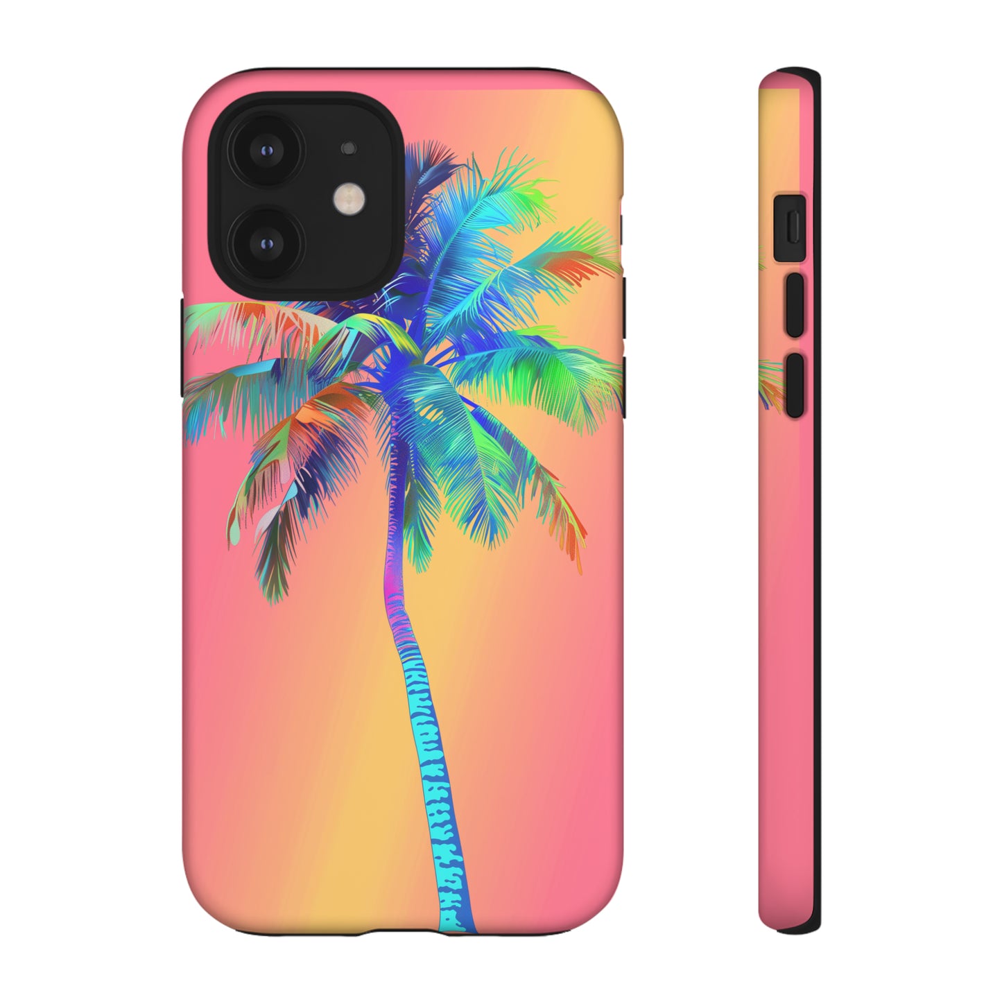 Palm Tree Pink Hawaiian Tropical Phone Case, 808, Island Tropics, Wireless Compatible, Protective Cell Phone Case for iPhone, Samsung, Pixel