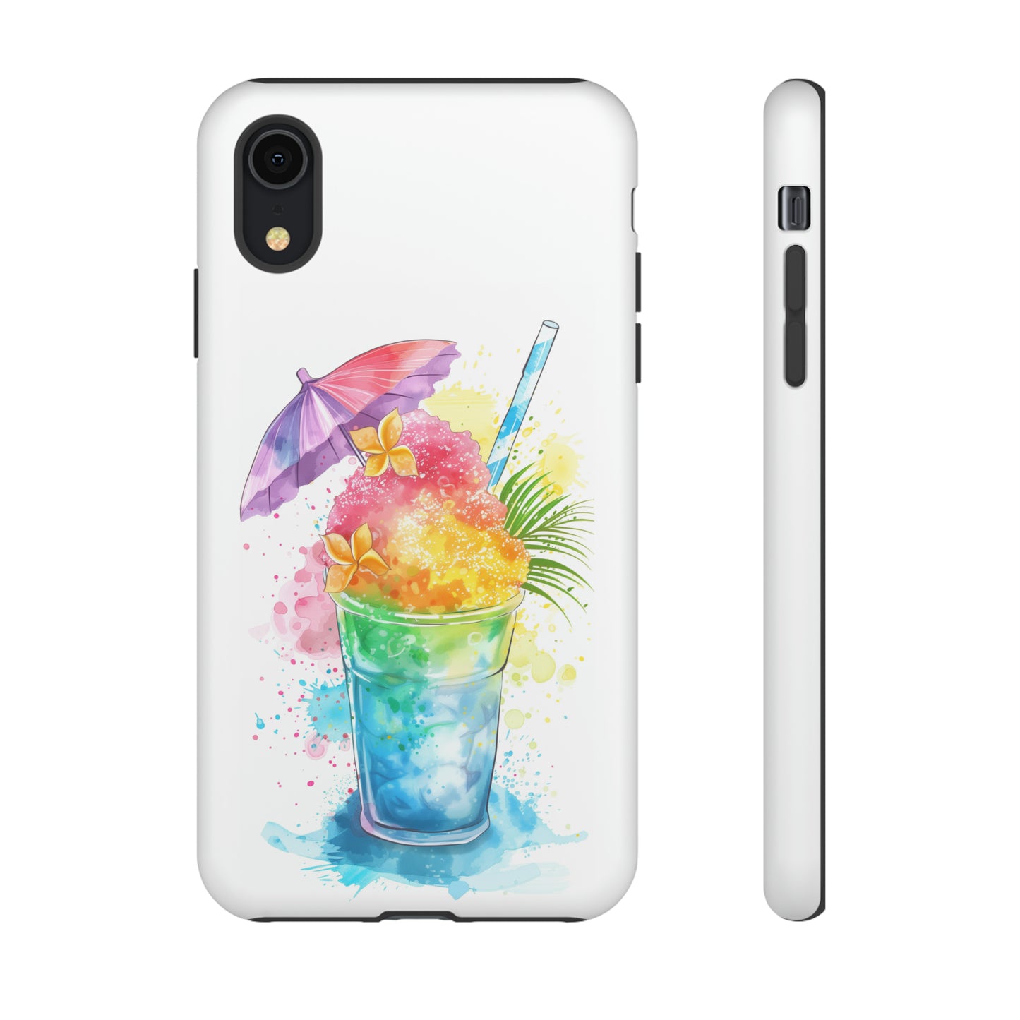 Shave Ice Plumeria Hawaiian Tropical Phone Case, 808, Island Tropics, Wireless Compatible, Protective Cell Phone Case iPhone, Samsung, Pixel