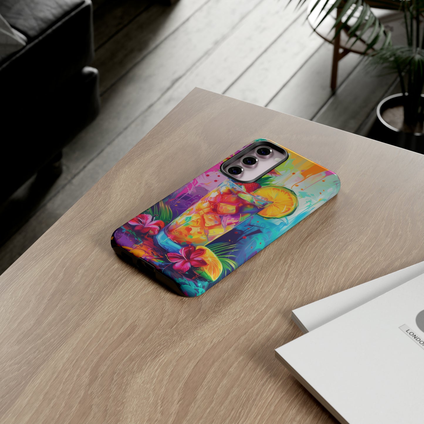 Mai Tai Cocktail Hawaiian Tropical Phone Case, 808, Island Tropics, Wireless Compatible, Protective Cell Phone Case iPhone, Samsung, Pixel