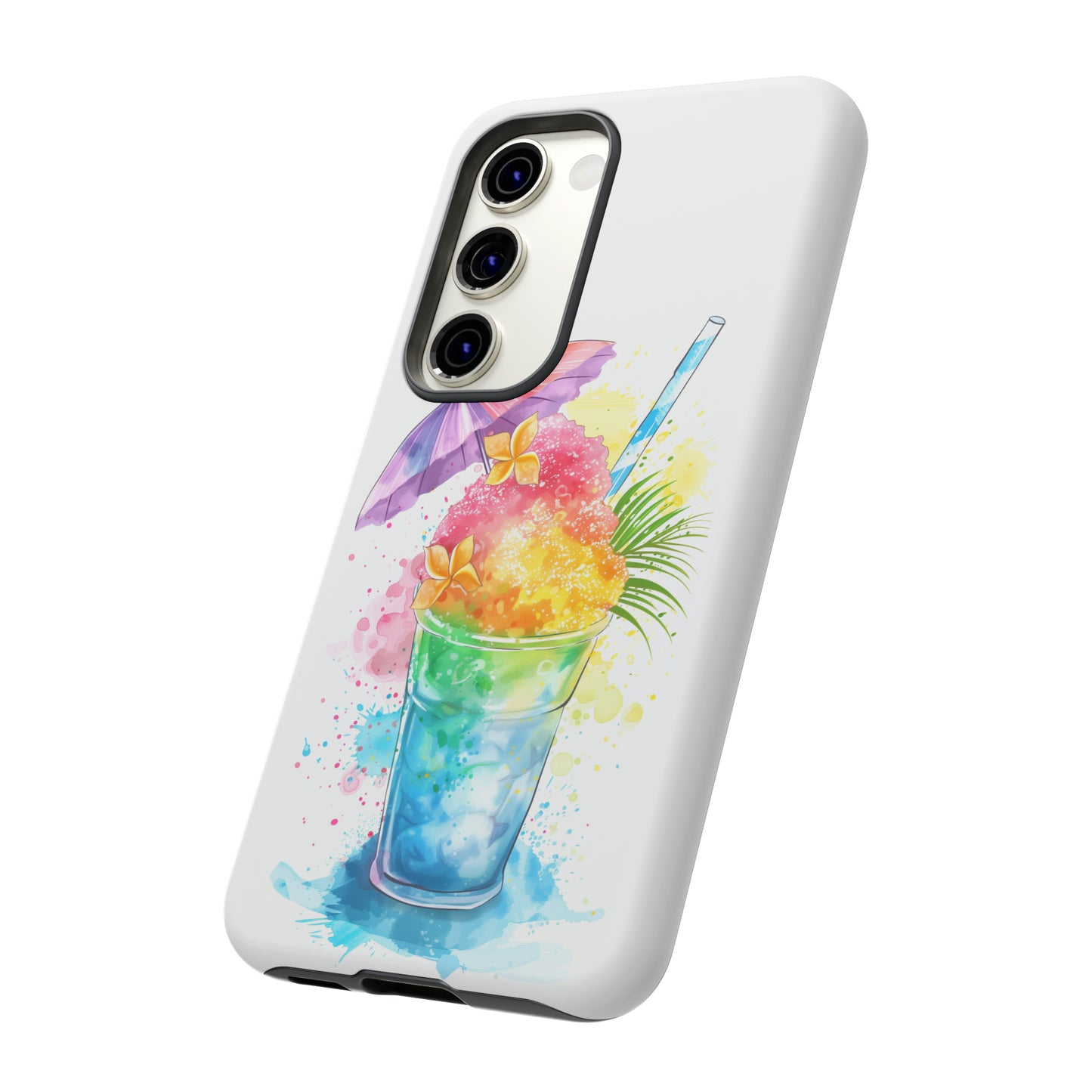 Shave Ice Plumeria Hawaiian Tropical Phone Case, 808, Island Tropics, Wireless Compatible, Protective Cell Phone Case iPhone, Samsung, Pixel