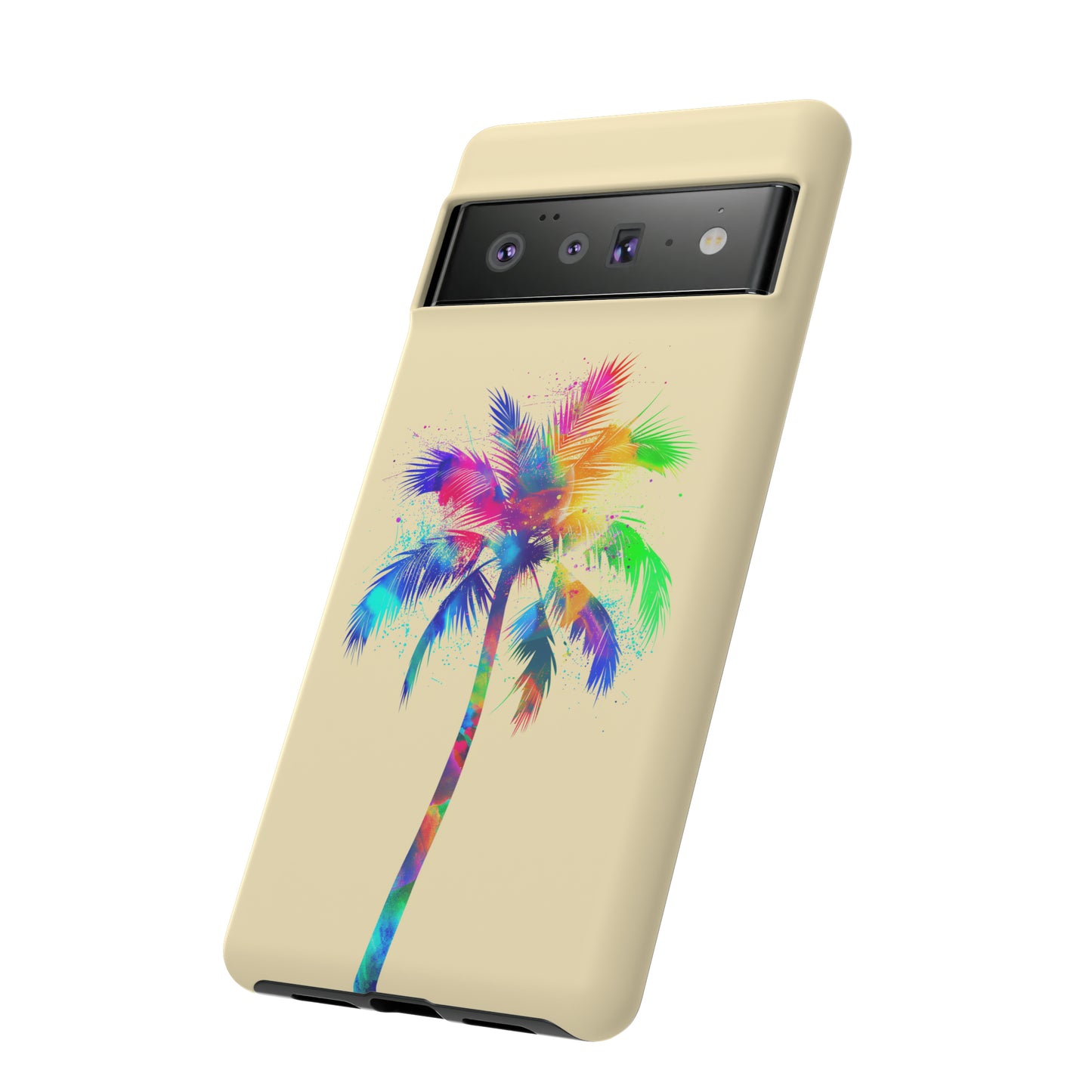 Colorful Palm Tree Hawaiian Tropical Phone Case, Island Tropics, Wireless Compatible, Protective Cell Phone Case for iPhone, Samsung, Pixel