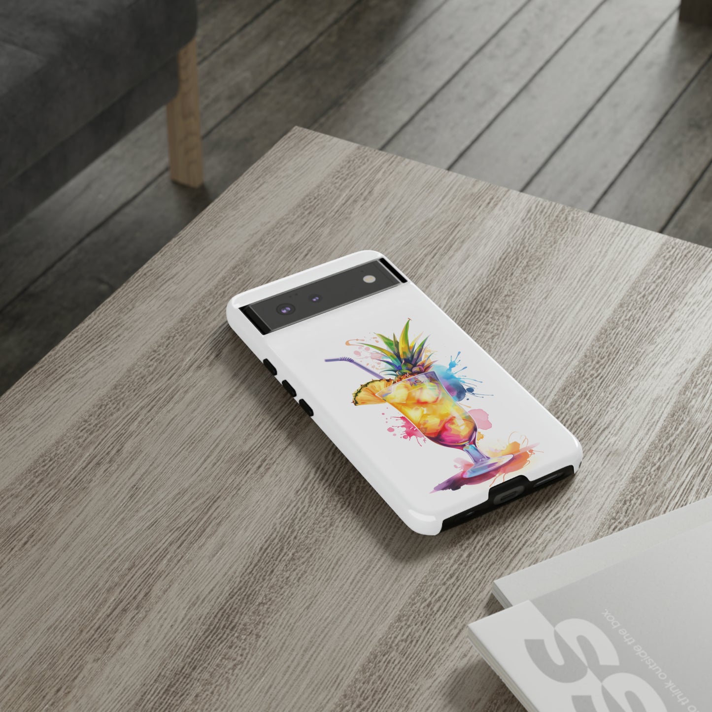 Pina Colada Cocktail Hawaiian Tropical Phone Case, Island Tropics, Wireless Compatible, Protective Cell Phone Case iPhone, Samsung, Pixel