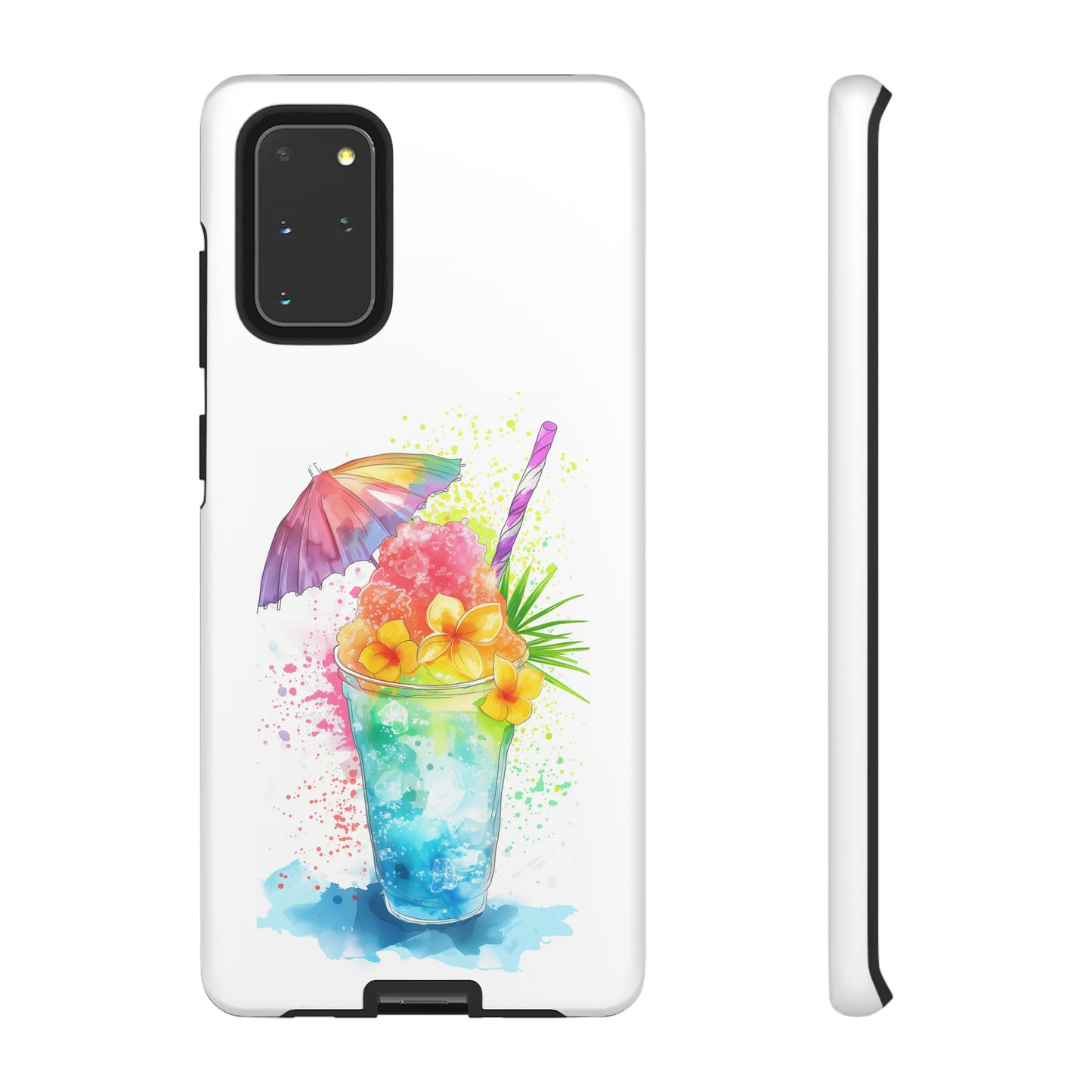 Shave Ice Plumerias Hawaiian Tropical Phone Case, 808, Island Tropics, Wireless Compatible, Protective Cell Case iPhone, Samsung, Pixel
